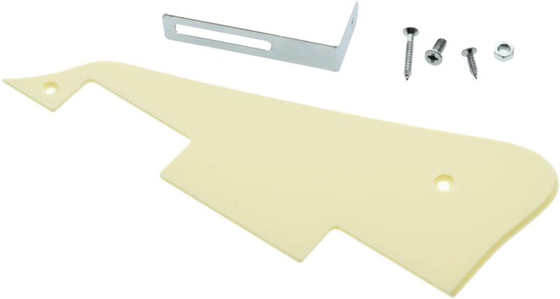 KAISH Single Cream 1 Ply LP Guitar Pickguard with Chrome Bracket for Epi Les Paul - Image 3